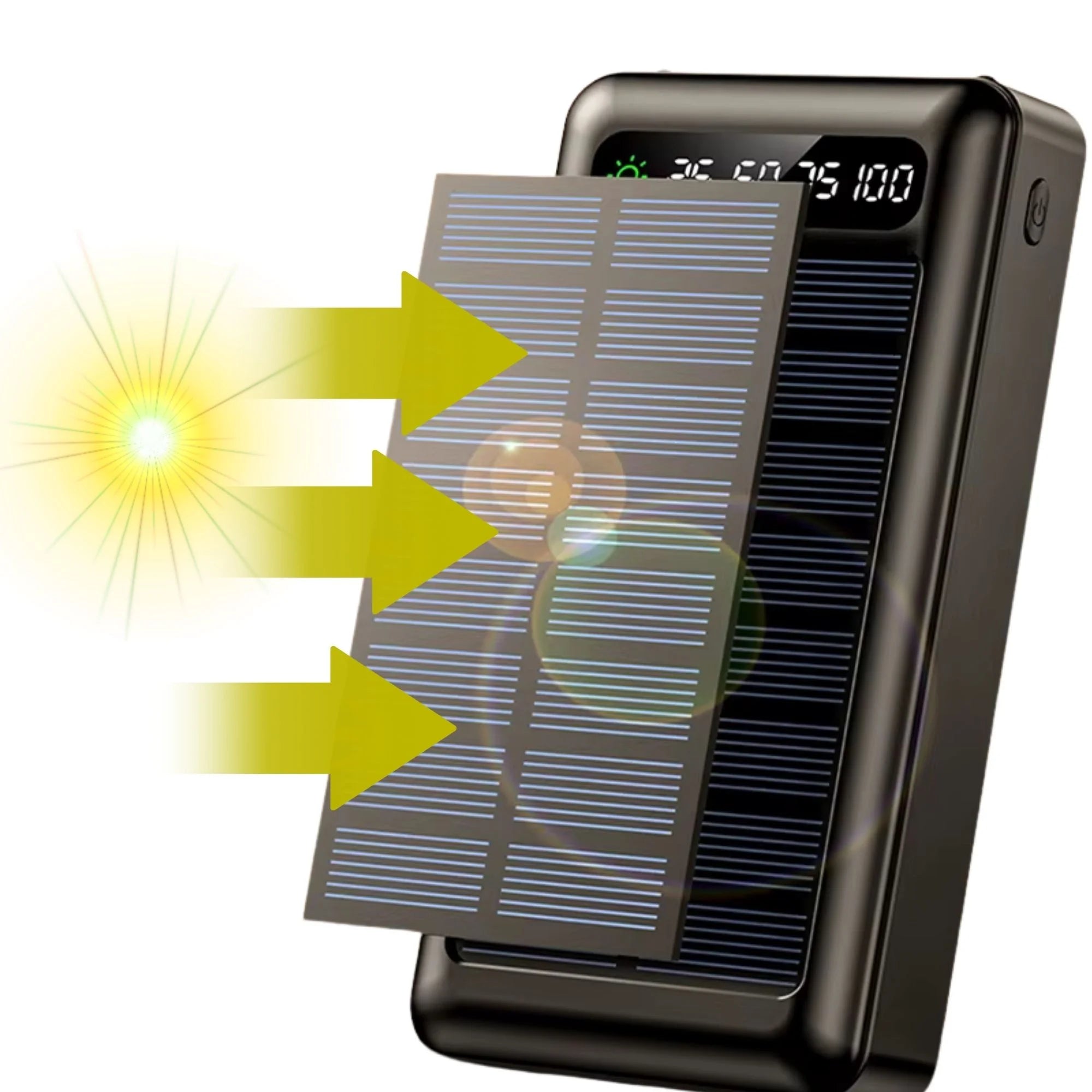 POWER BANK SOLAR (4 EN 1) 20000 mAh DE ENERGÍA ILIMITADA